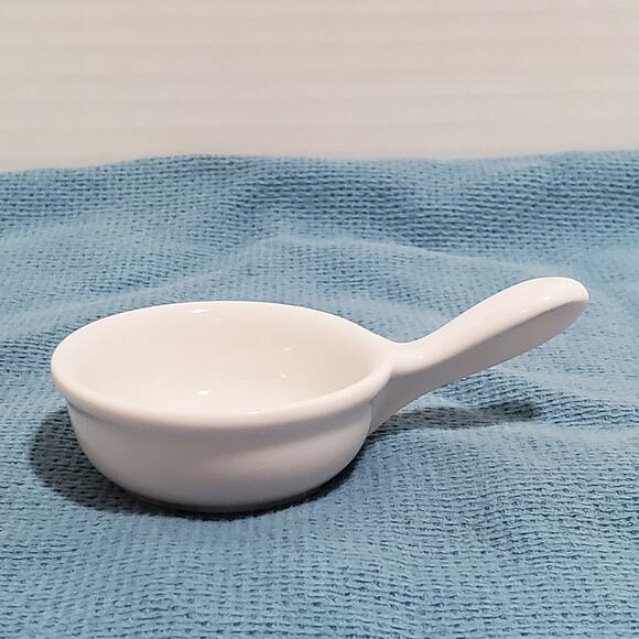 Vintage Revol La Porcelaine Tiny Handled Pan White Made in France 062807 - Picture 14 of 16